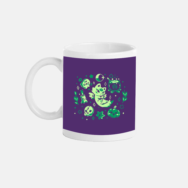 Green Halloween Vibes-None-Mug-Drinkware-TechraNova