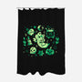 Green Halloween Vibes-None-Polyester-Shower Curtain-TechraNova