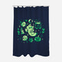Green Halloween Vibes-None-Polyester-Shower Curtain-TechraNova