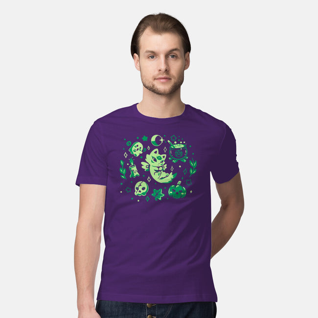Green Halloween Vibes-Mens-Premium-Tee-TechraNova