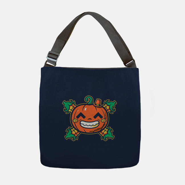 Pumpkin Corn Crossbones-None-Adjustable Tote-Bag-krisren28