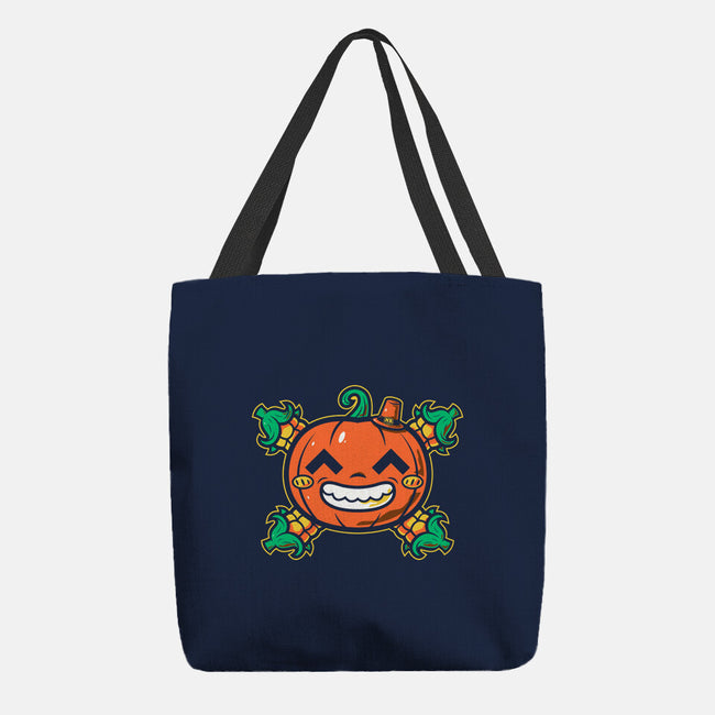 Pumpkin Corn Crossbones-None-Basic Tote-Bag-krisren28