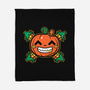 Pumpkin Corn Crossbones-None-Fleece-Blanket-krisren28