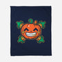 Pumpkin Corn Crossbones-None-Fleece-Blanket-krisren28
