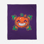 Pumpkin Corn Crossbones-None-Fleece-Blanket-krisren28