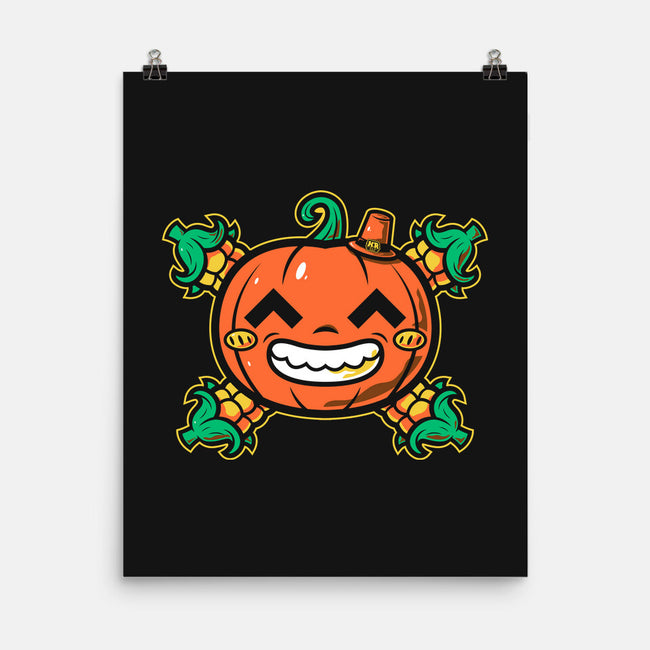 Pumpkin Corn Crossbones-None-Matte-Poster-krisren28