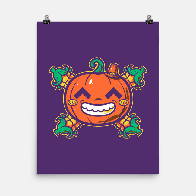 Pumpkin Corn Crossbones-None-Matte-Poster-krisren28