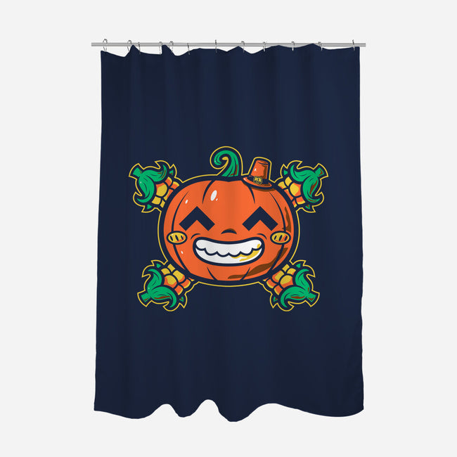 Pumpkin Corn Crossbones-None-Polyester-Shower Curtain-krisren28