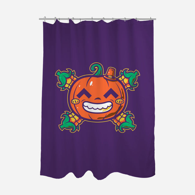 Pumpkin Corn Crossbones-None-Polyester-Shower Curtain-krisren28