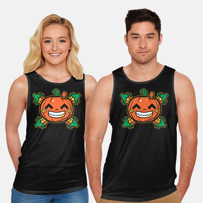 Pumpkin Corn Crossbones-Unisex-Basic-Tank-krisren28