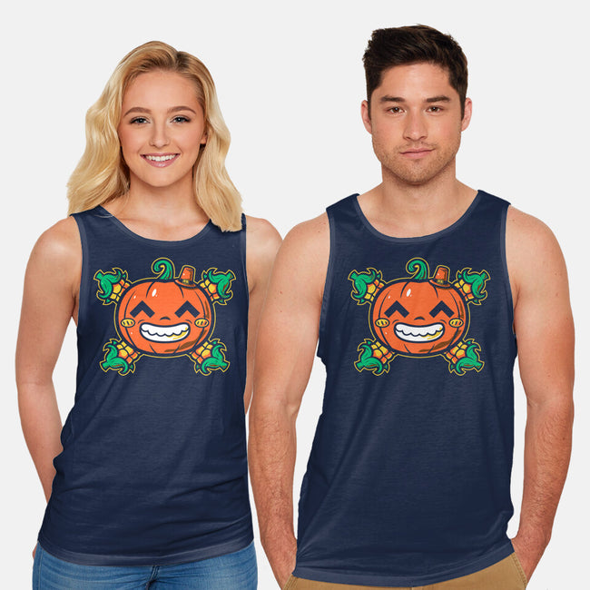 Pumpkin Corn Crossbones-Unisex-Basic-Tank-krisren28