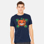 Pumpkin Corn Crossbones-Mens-Heavyweight-Tee-krisren28