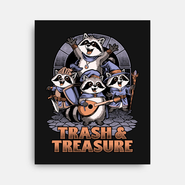 RPG Raccoon Crew-None-Stretched-Canvas-Studio Mootant