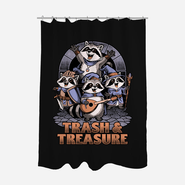 RPG Raccoon Crew-None-Polyester-Shower Curtain-Studio Mootant