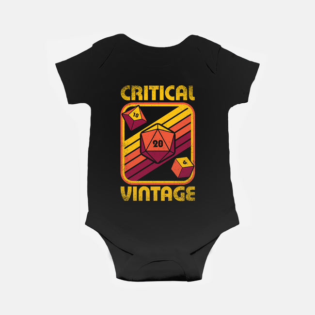 RPG Vintage Critical Dice-Baby-Basic-Onesie-Studio Mootant
