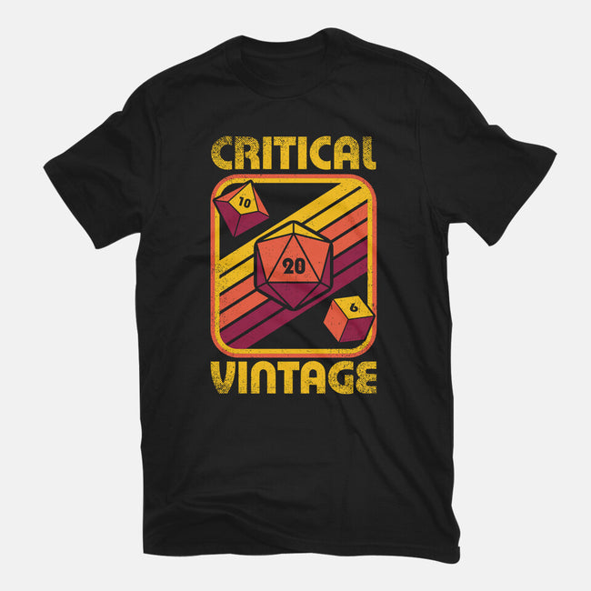 RPG Vintage Critical Dice-Unisex-Basic-Tee-Studio Mootant