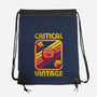 RPG Vintage Critical Dice-None-Drawstring-Bag-Studio Mootant