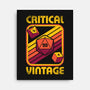 RPG Vintage Critical Dice-None-Stretched-Canvas-Studio Mootant
