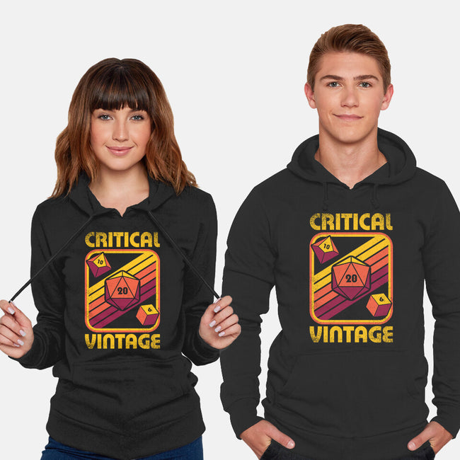 RPG Vintage Critical Dice-Unisex-Pullover-Sweatshirt-Studio Mootant