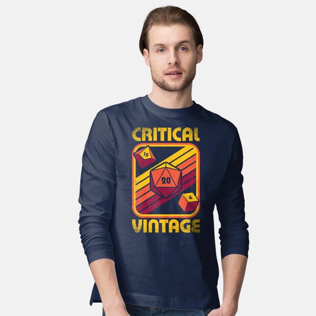 RPG Vintage Critical Dice-Mens-Long Sleeved-Tee-Studio Mootant