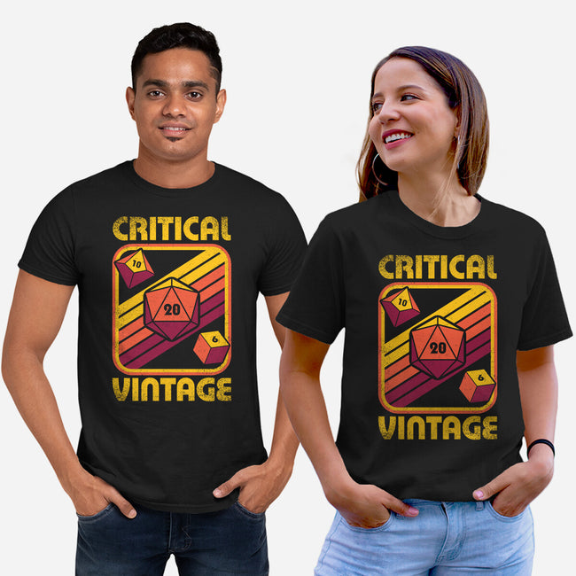 RPG Vintage Critical Dice-Unisex-Basic-Tee-Studio Mootant