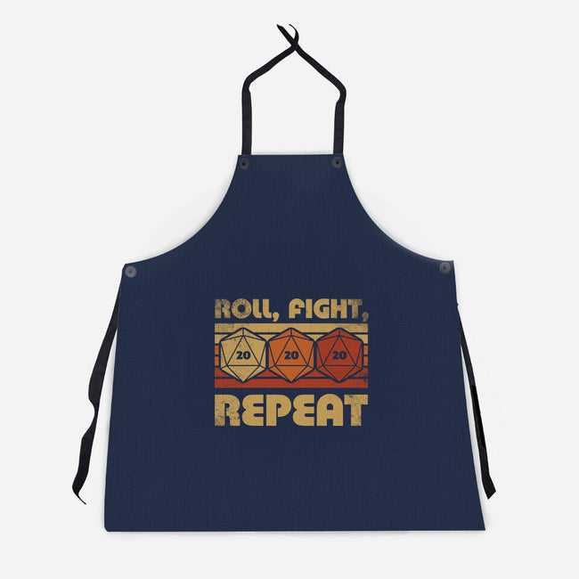 RPG Vintage Roll Fight-Unisex-Kitchen-Apron-Studio Mootant