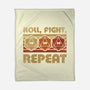 RPG Vintage Roll Fight-None-Fleece-Blanket-Studio Mootant