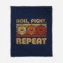 RPG Vintage Roll Fight-None-Fleece-Blanket-Studio Mootant