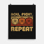 RPG Vintage Roll Fight-None-Matte-Poster-Studio Mootant