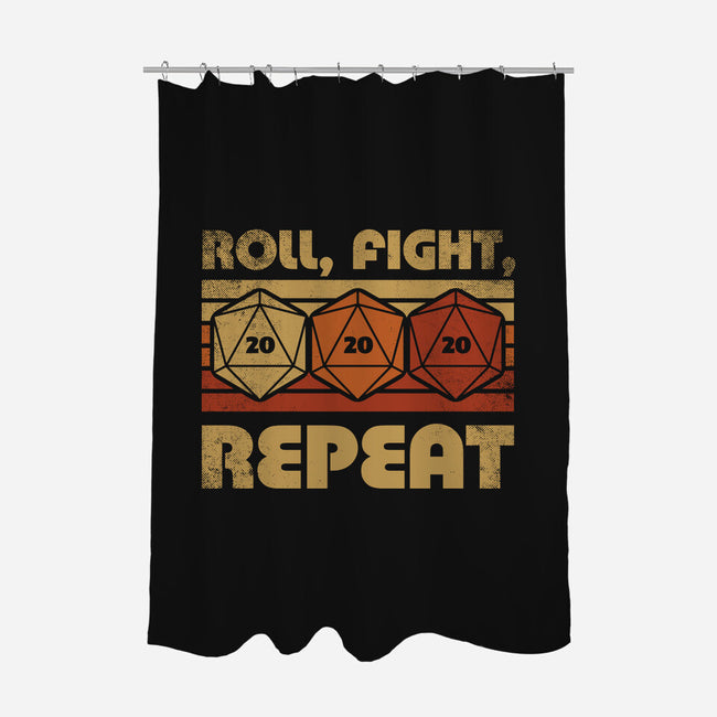RPG Vintage Roll Fight-None-Polyester-Shower Curtain-Studio Mootant