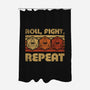 RPG Vintage Roll Fight-None-Polyester-Shower Curtain-Studio Mootant