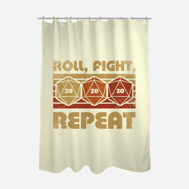 RPG Vintage Roll Fight-None-Polyester-Shower Curtain-Studio Mootant