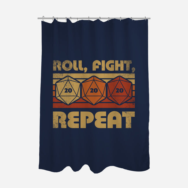 RPG Vintage Roll Fight-None-Polyester-Shower Curtain-Studio Mootant