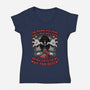 Horror Movie Girl Poem-Womens-V-Neck-Tee-Studio Mootant