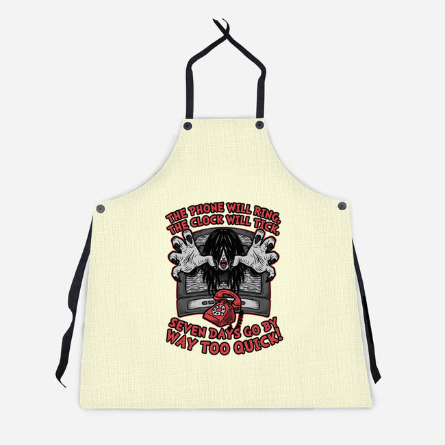 Horror Movie Girl Poem-Unisex-Kitchen-Apron-Studio Mootant