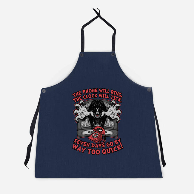 Horror Movie Girl Poem-Unisex-Kitchen-Apron-Studio Mootant