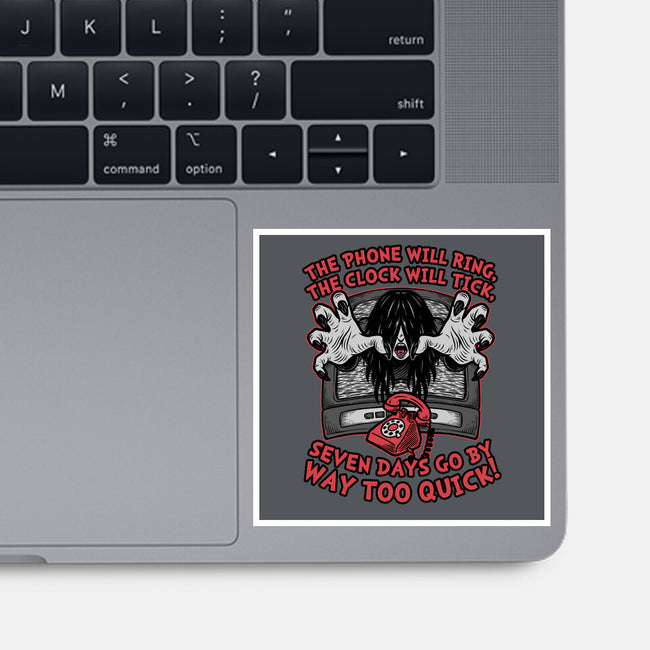 Horror Movie Girl Poem-None-Glossy-Sticker-Studio Mootant