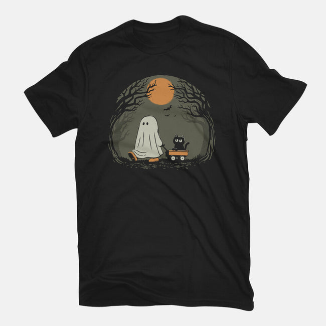 Moonlit Walk-Womens-Fitted-Tee-dfonseca