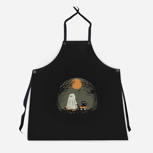 Moonlit Walk-Unisex-Kitchen-Apron-dfonseca