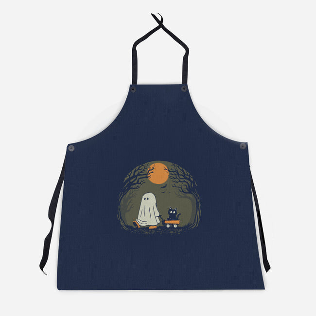 Moonlit Walk-Unisex-Kitchen-Apron-dfonseca