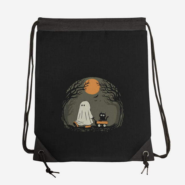 Moonlit Walk-None-Drawstring-Bag-dfonseca