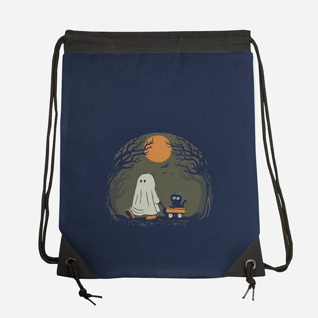 Moonlit Walk-None-Drawstring-Bag-dfonseca