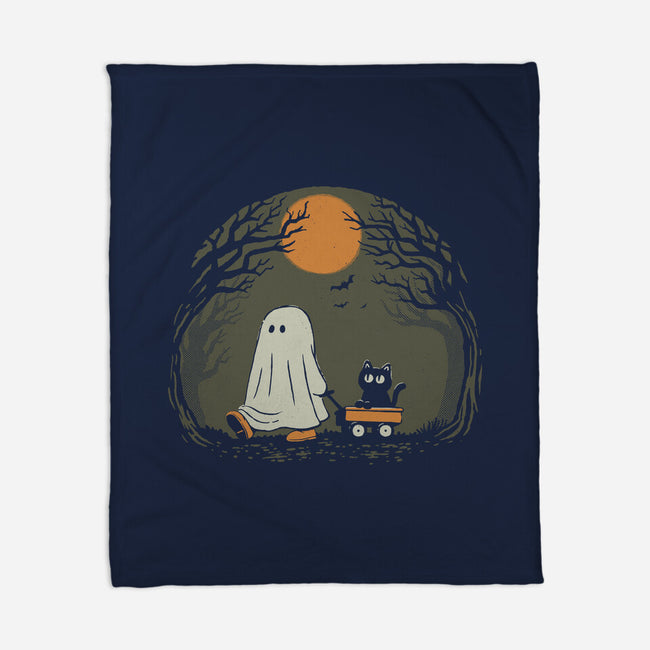 Moonlit Walk-None-Fleece-Blanket-dfonseca
