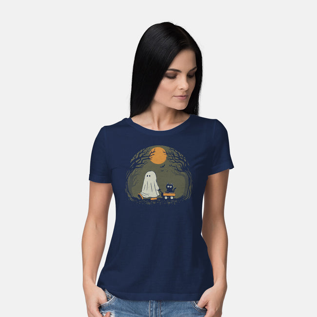 Moonlit Walk-Womens-Basic-Tee-dfonseca