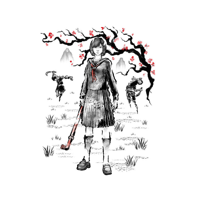 Hinako Sumi-E-None-Polyester-Shower Curtain-Astrobot Invention