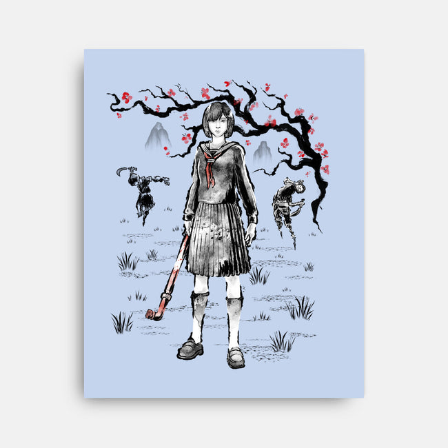 Hinako Sumi-E-None-Stretched-Canvas-Astrobot Invention