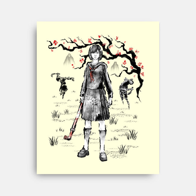 Hinako Sumi-E-None-Stretched-Canvas-Astrobot Invention