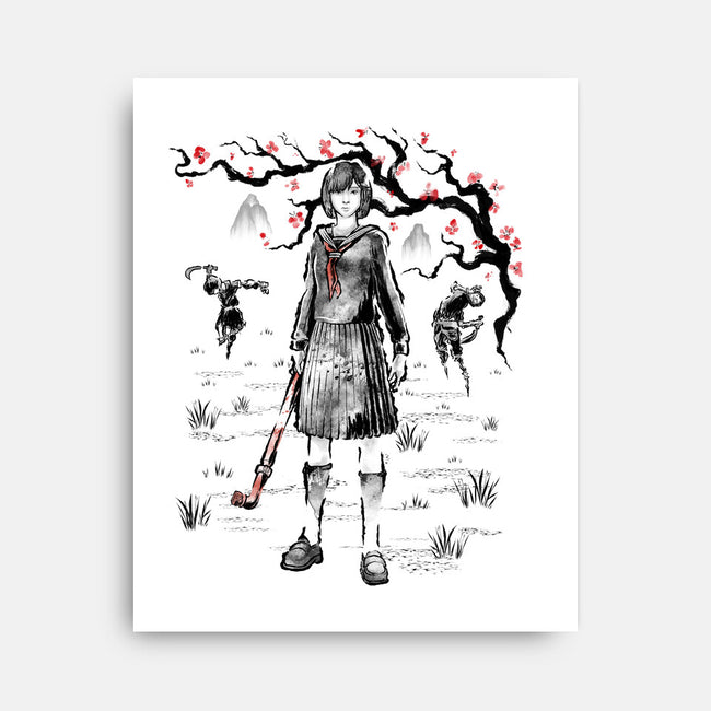 Hinako Sumi-E-None-Stretched-Canvas-Astrobot Invention