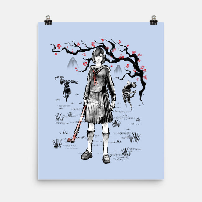 Hinako Sumi-E-None-Matte-Poster-Astrobot Invention