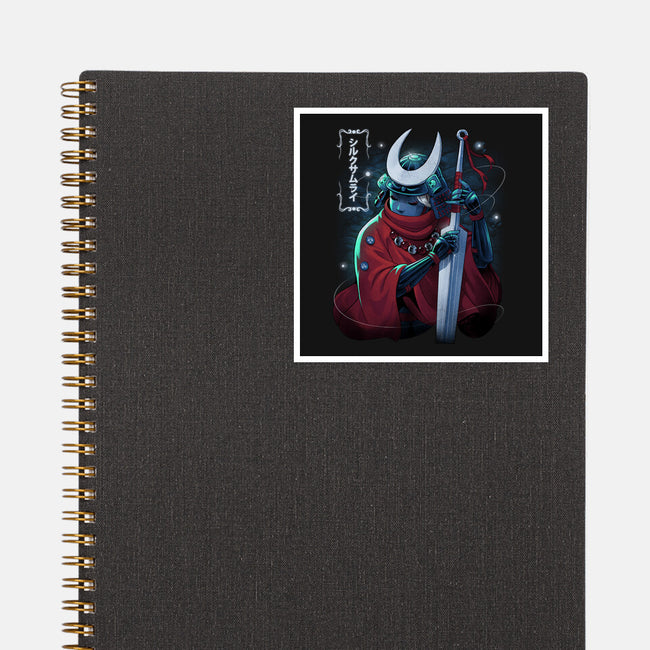 Silk Samurai-None-Glossy-Sticker-Bruno Mota